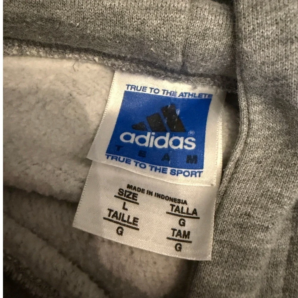 Adidas Team Oklahoma Track & Field Hoodie Mens Large‎ Gray Vintage Pullover L